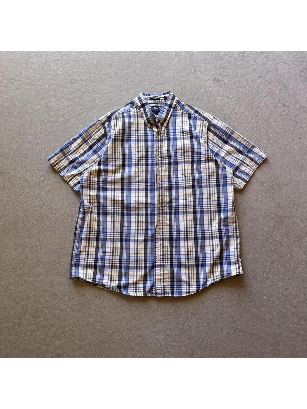 Vintage Y2K Chaps Plaid Button Up Shirt